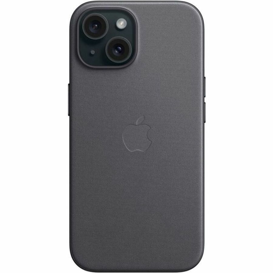 Apple iPhone 15 in Black showing the 6.1-inch display with Dynamic Island and dual rear cameras — alternate view 16