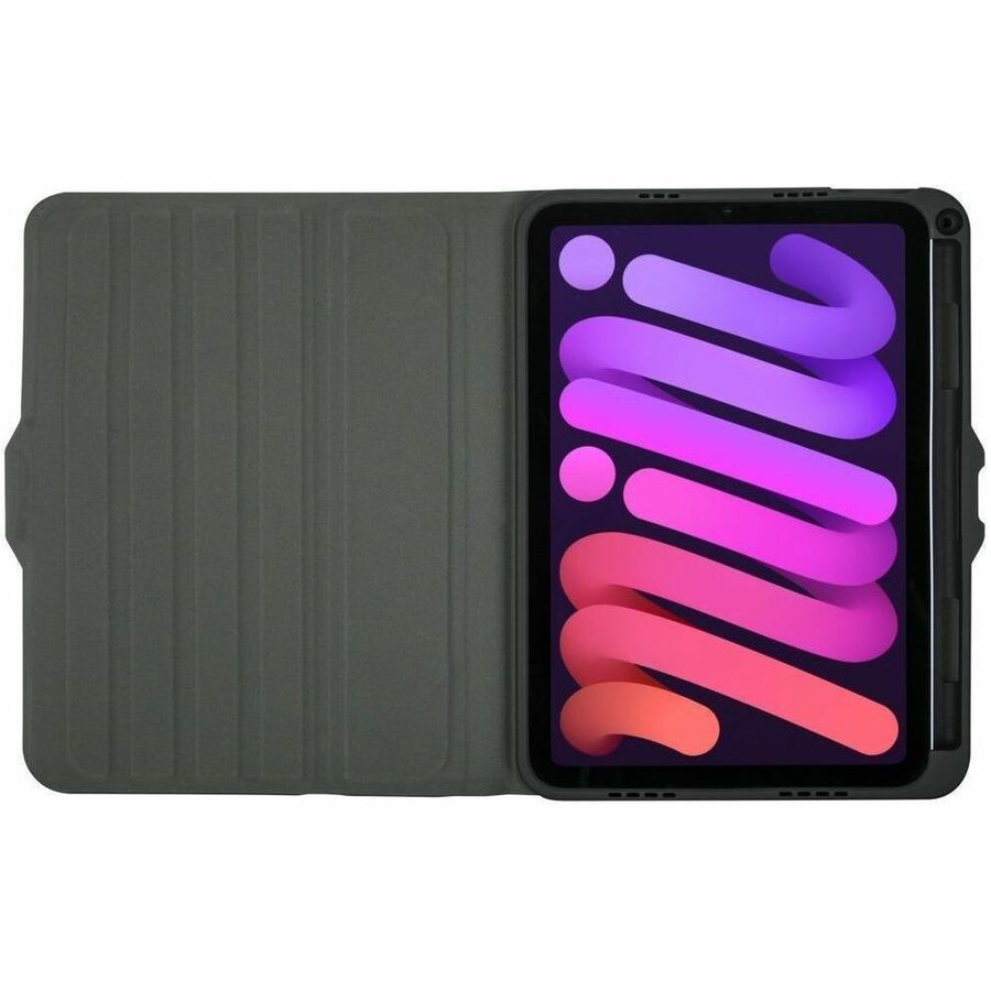 Black VERSAVU antimicrobial case for iPad mini 6th Gen, 8.3-inch tablet case by Targus — alternate view 17