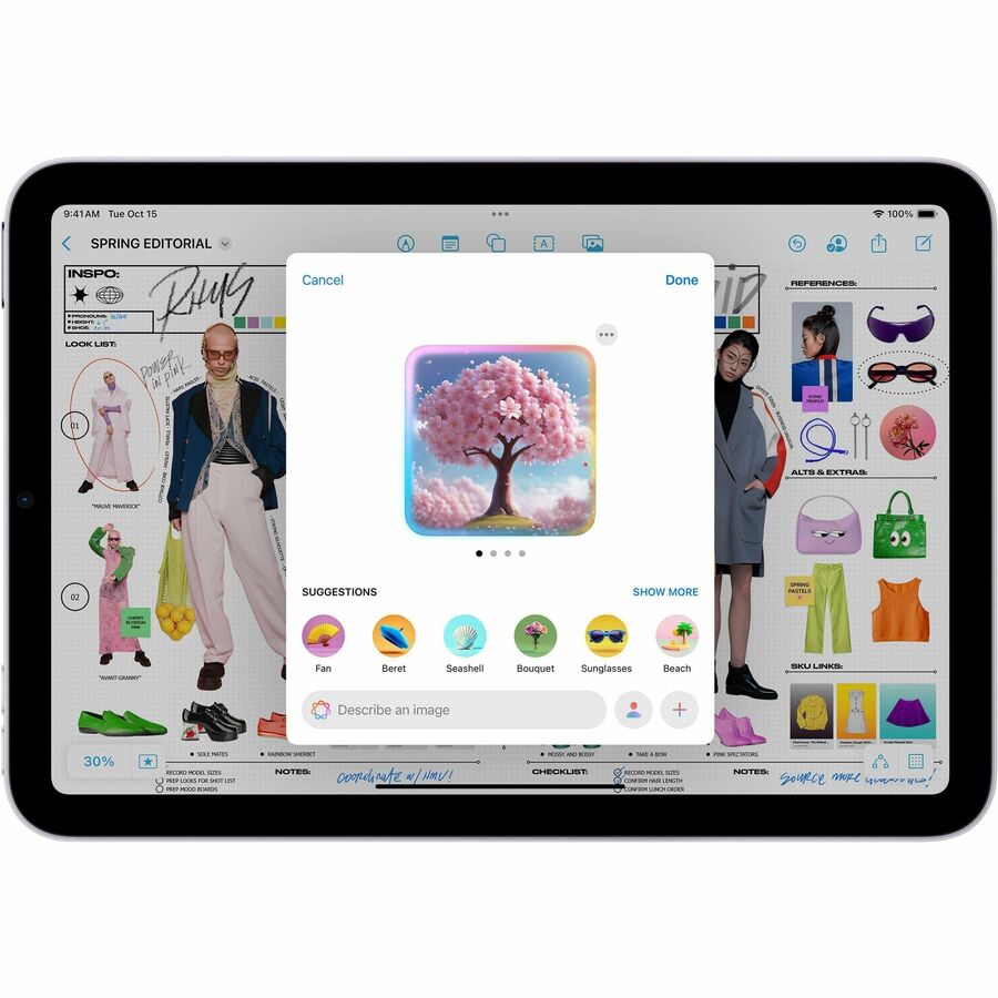Apple iPad mini with A17 Pro in purple, Wi‑Fi 256GB compact business tablet — alternate view 17