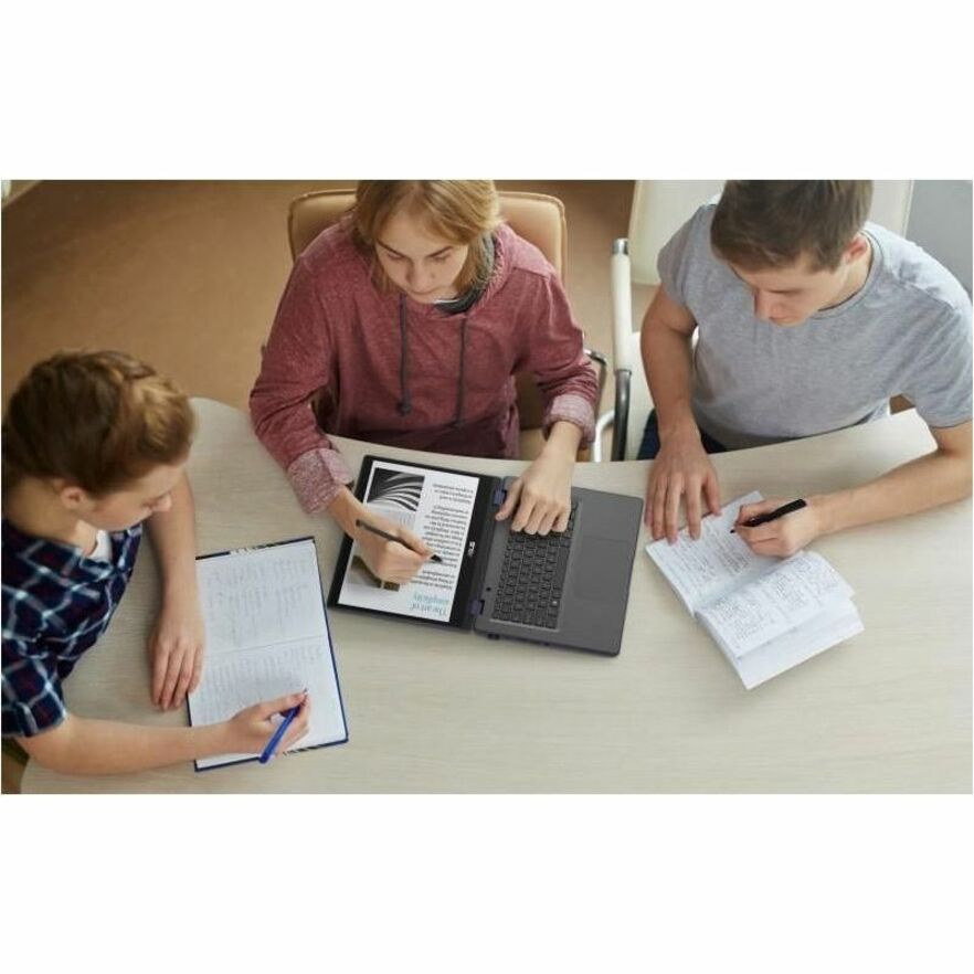 ASUS BR1402FGA 14-inch 2-in-1 laptop with touchscreen in grey — alternate view 19