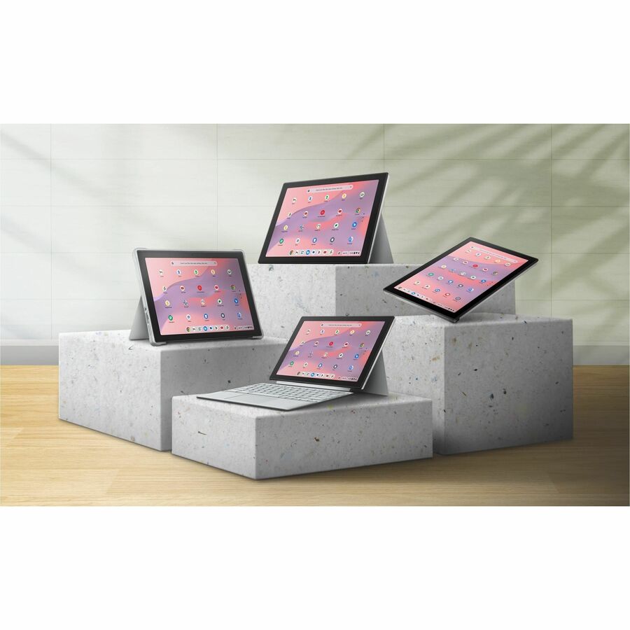 ASUS Chromebook Detachable in silver with 10.5-inch touchscreen and detachable keyboard — alternate view 19