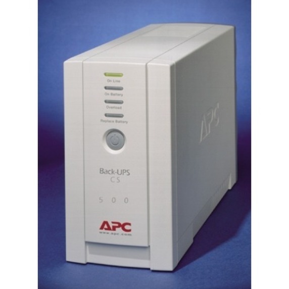 APC Back-UPS CS 500 - 500VA/300W - 2.4 Minute Full Load - 3 x IEC 320-C13, 1 x IEC 320-C13 - Battery/Surge-protected, 2