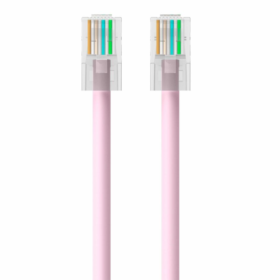 Belkin Cat5e Patch Cable - RJ-45 Male Network - RJ-45 Male Network - 7ft - Pink
