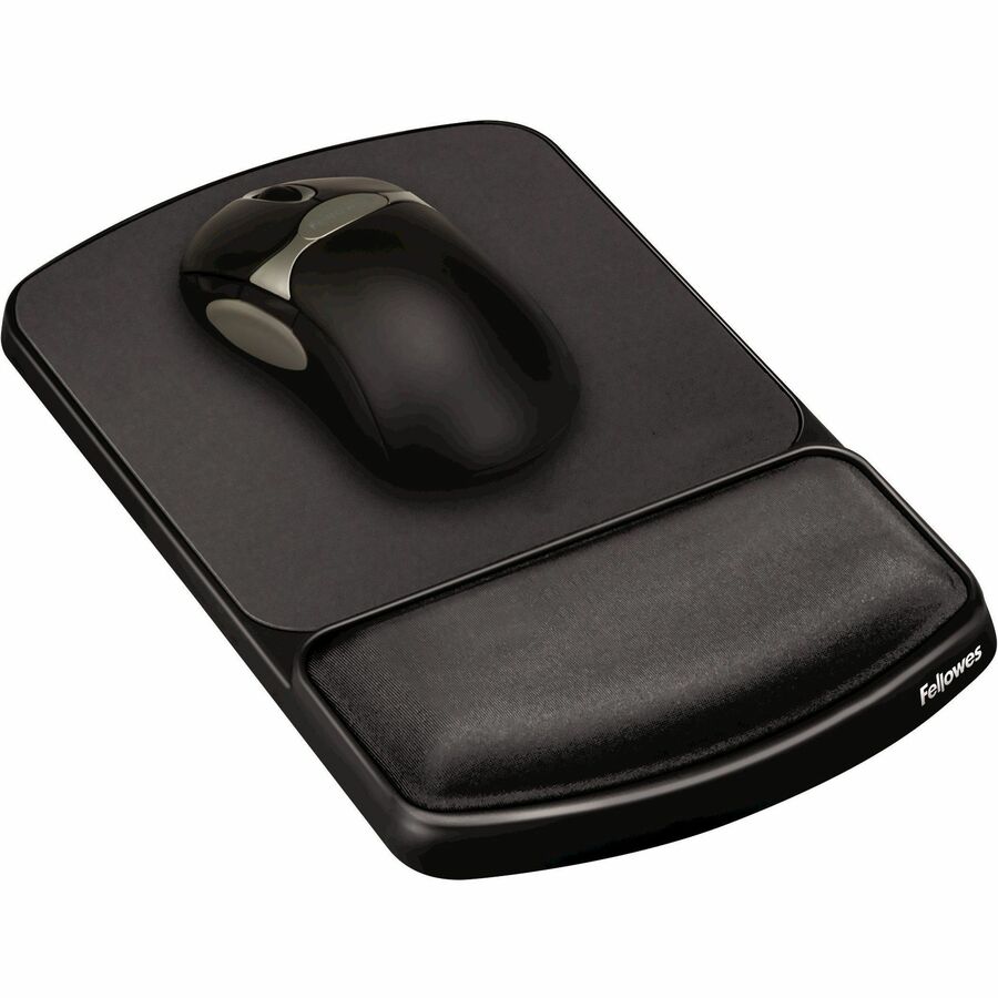 Fellowes® Gel Mouse Pad Wrist Support - Graphite( 91741)