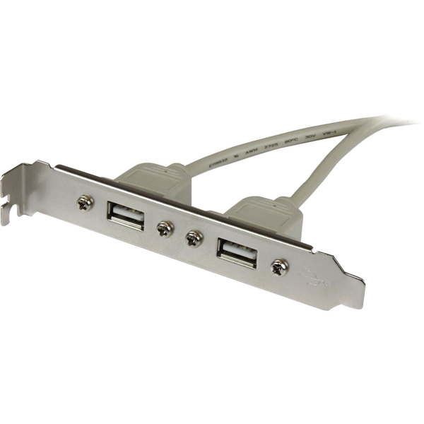 StarTech 2 Port USB A Female Slot Plate Adapter - Type A Female USB - 11.25