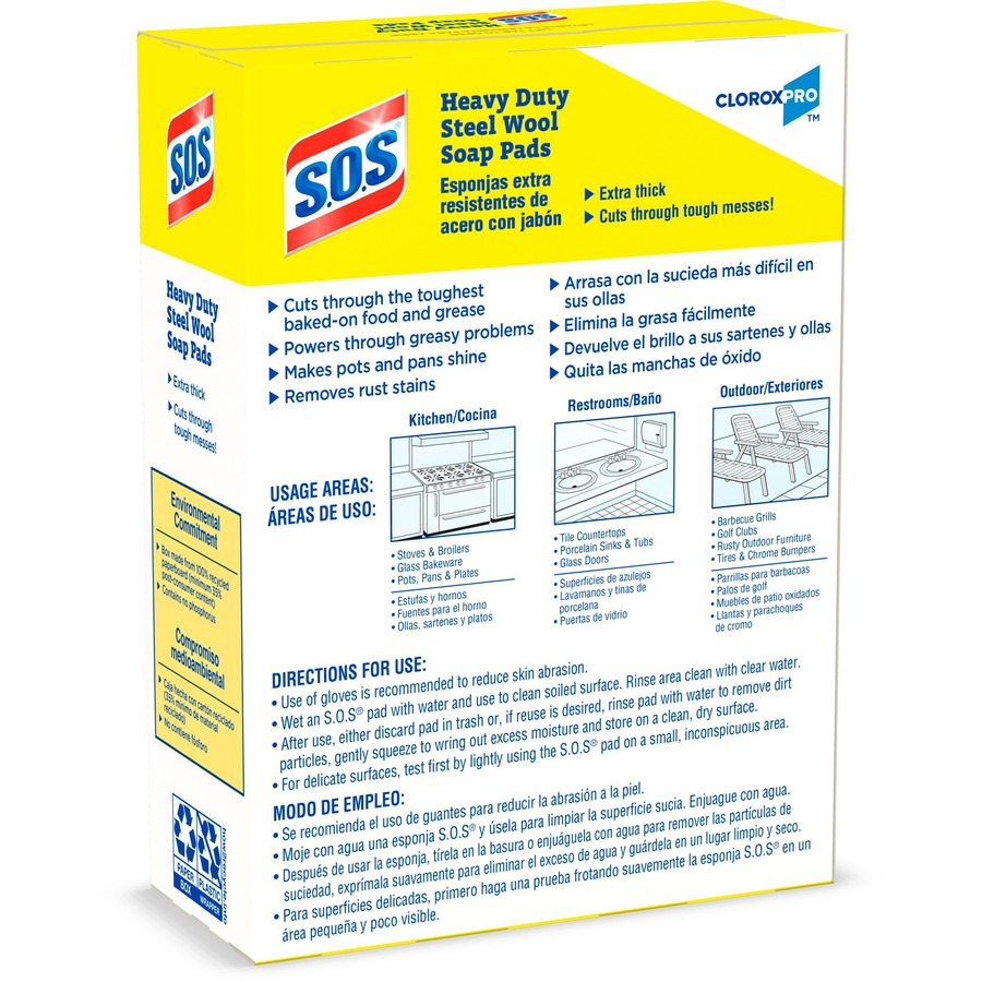 Picture of S.O.S. Steel Wool Soap Pads - Pad - 5 Width x 4 Length - 15 / Box