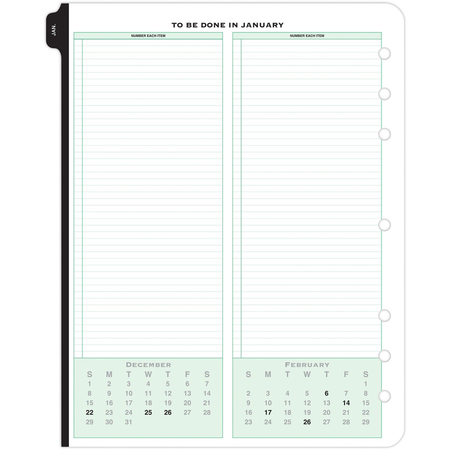 DayTimer Original Planner Folio Size Refill