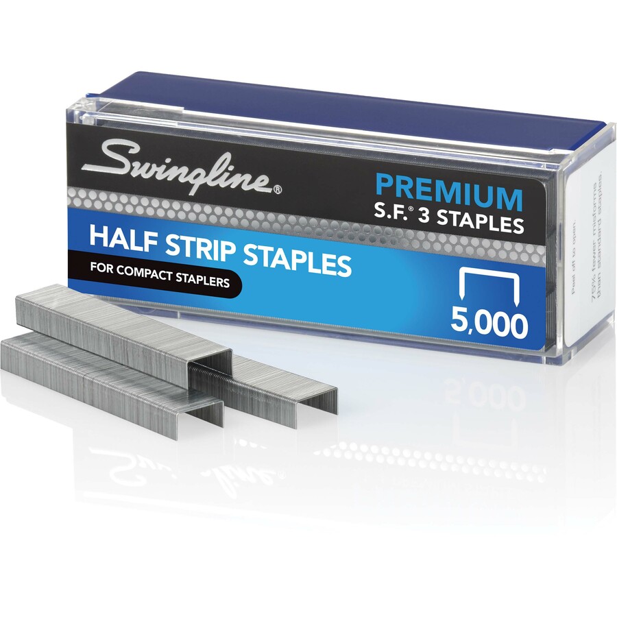 Swingline Standard Staples, 1/4 Length, 210 Per Strip, 5,000 Per Box