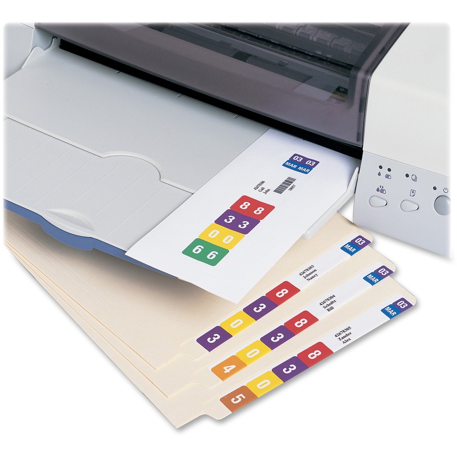 Smead Smartstrip Labeling System ColorBar Refill Labels - 7 1/2" x 1 1/2" Length - Inkjet - End Tab Accessories - SMD66006