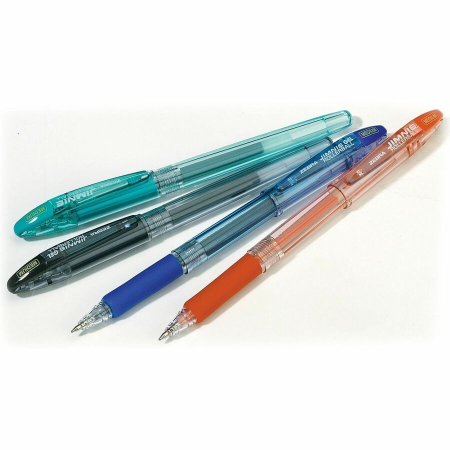 Zebra Pen Jimnie Soft Rubber Grip Gel Rollerball Pens