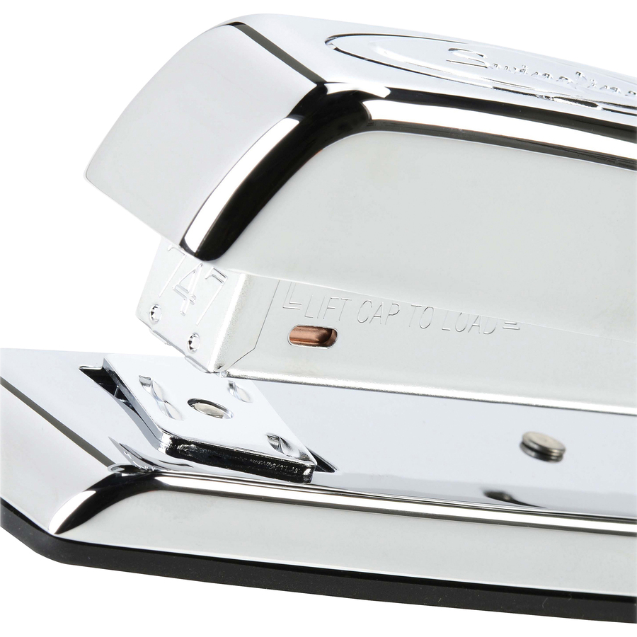 Swingline 747 Polished Chrome Stapler - 25 of 20lb Paper Sheets Capacity - 210 Staple Capacity - Full Strip - 1/4" Staple Size - Silver Chrome = SWI74720