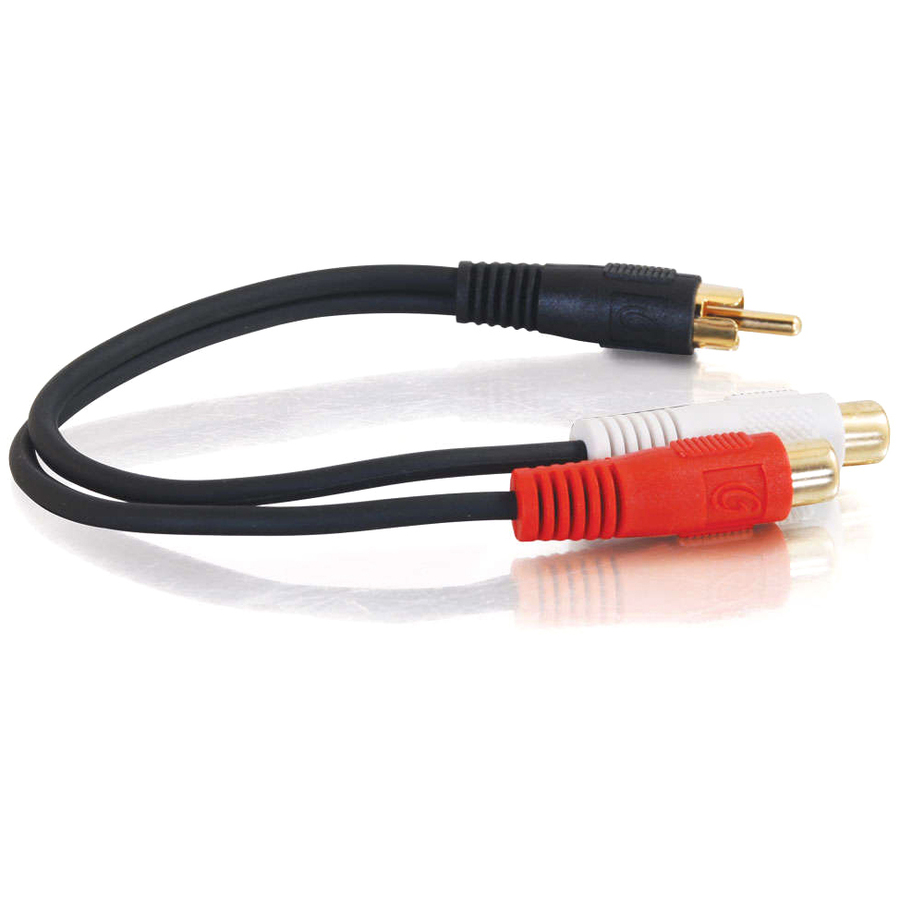 LEGRAND AV -  C2G 6IN VALUE SERIES RCA TO 2-RCA M/F STEREO Y-CABLE — alternate view 2