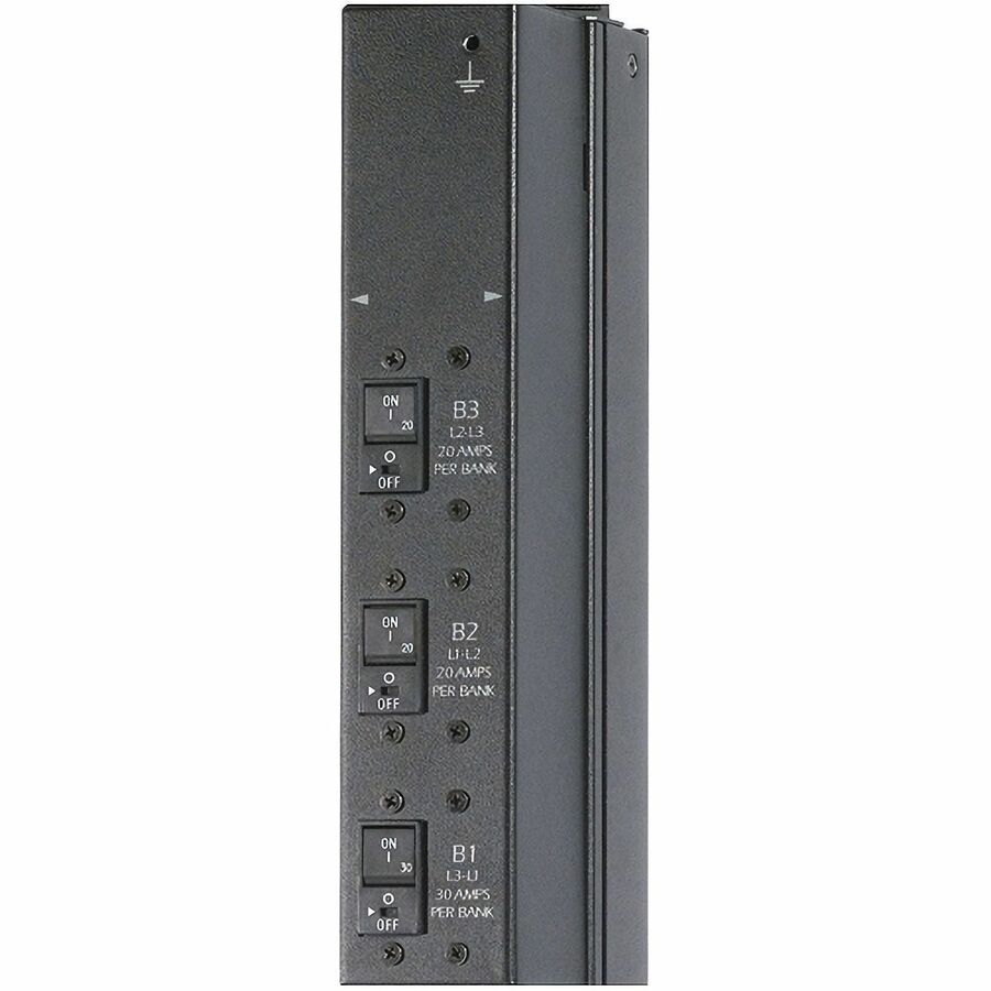 APC NetShelter Basic Rack PDU, Zero U, 14.4kW, 208V, 24 C13, 4 C19, 2 NEMA L6-30R outlet, 3ft input Cord