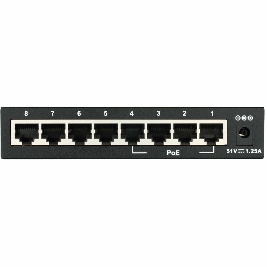 D-Link DES-1008PA 8-Port 10/100 Unmanaged Metal Desktop Switch with 4 PoE Ports