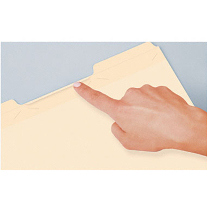 Pendaflex Ready-Tab 1/3 Tab Cut Letter Recycled Top Tab File Folder - 8 1/2" x 11" - Top Tab Location - Assorted Position Tab Position - Manila - 10% Recycled - 50 / Pack