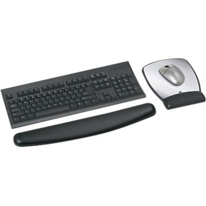 3M Gel Wrist Rest - 0.75" x 18" x 2.50" Dimension - Black - 1 Each