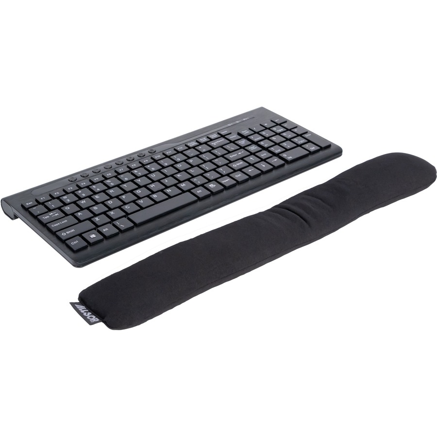 Allsop ComfortBead Wrist Rest Keyboard- Black - (29809) - 1.30" Height x 2.30" Depth - Black