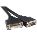 STARTECH 8-in LFH 59 (M) to (F) DVI I VGA DMS 59 Cable - Female Video