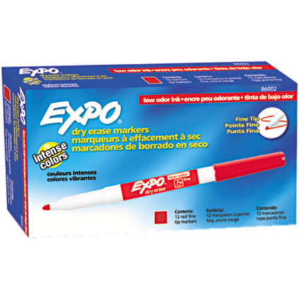 2 Packs EXPO Low-Odor Ink Dry Erase Markers Fine Tip Point Intense Colors  Lot
