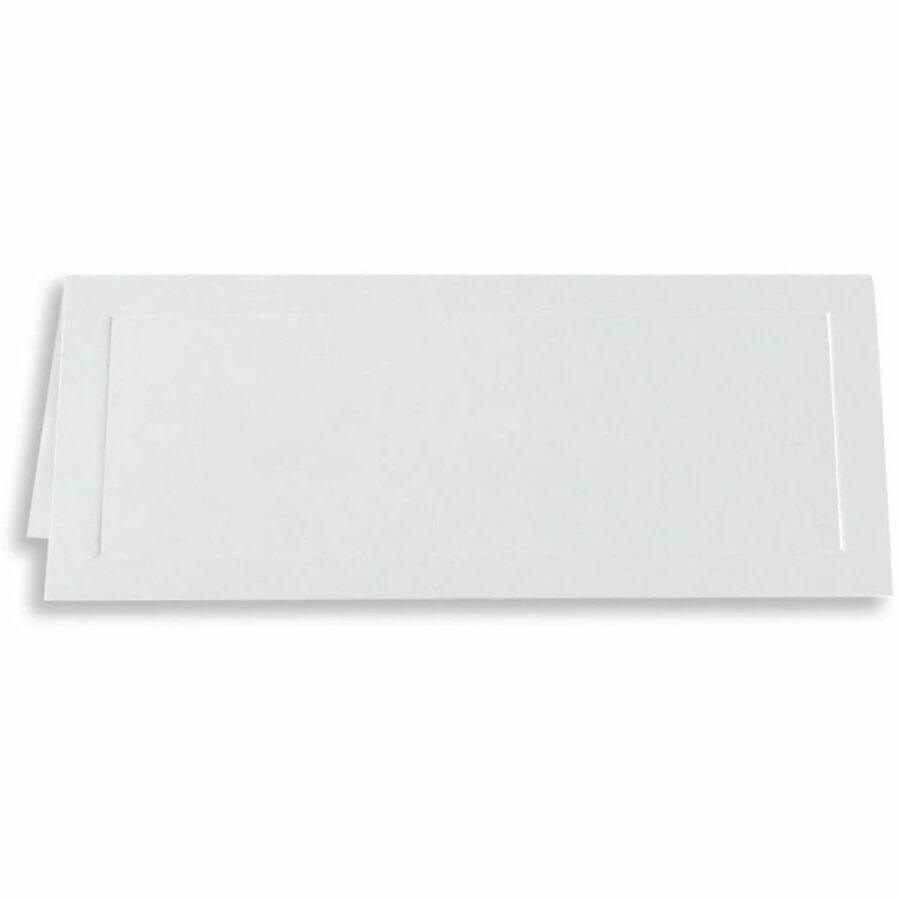 First Base Overtures Traditional Embossed Place Cards, White, Pack of 60, 71413