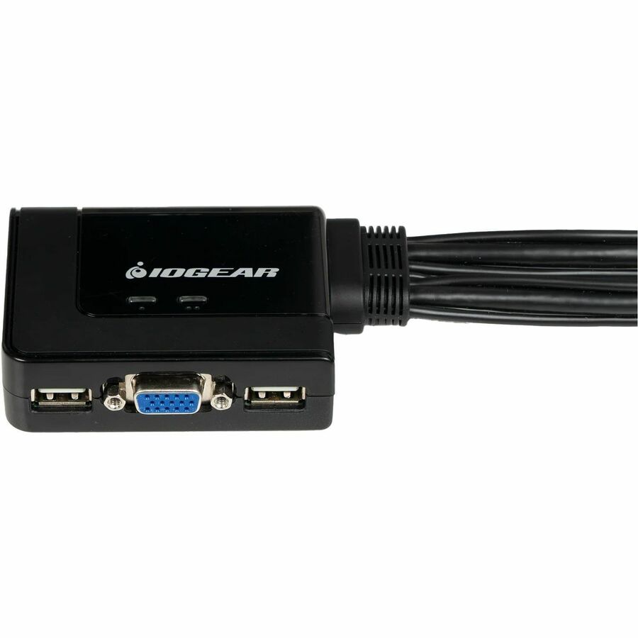 IOGEAR GCS22u 2-Port USB KVM Switch - 2 x 1 - 4 x Type A USB, 2 x HD-15 Monitor