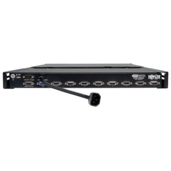 Tripp Lite by Eaton NetController 8-Port 1U Rack-Mount Console KVM Switch with 19-in. LCD