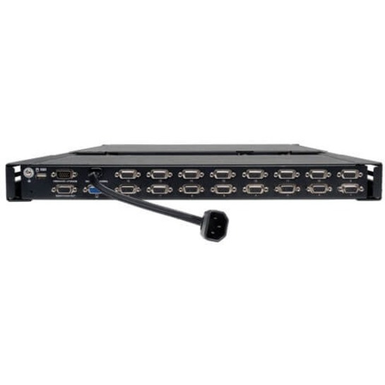 Tripp Lite by Eaton NetController 16-Port 1U Rack-Mount Console KVM Switch with 19-in. LCD