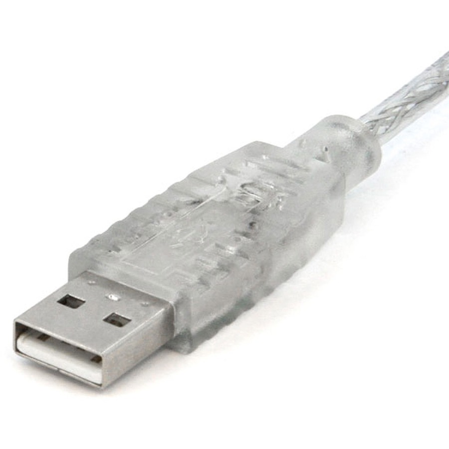 StarTech.com Transparent USB 2.0 cable - 4 pin USB Type A (M) - 4 pin USB Type B (M) - 10 ft