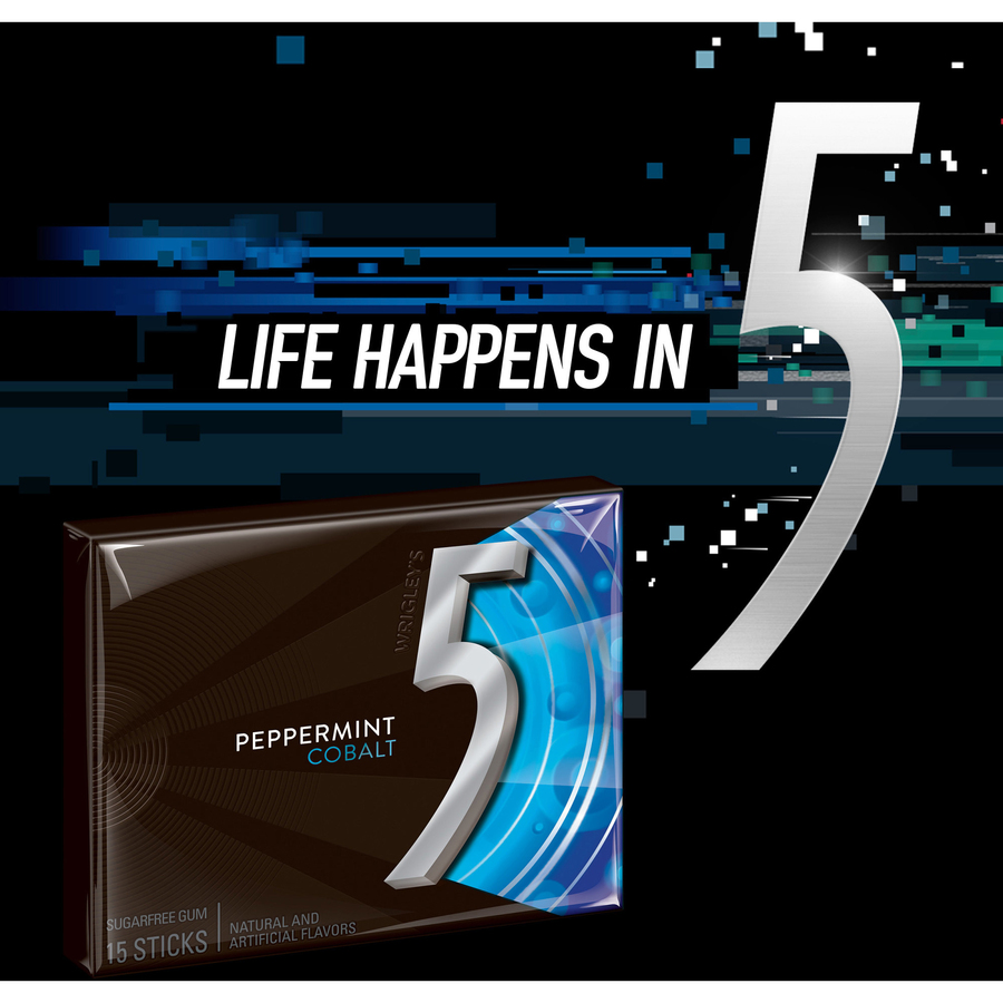 Wrigley's 5 Gum Cobalt Peppermint (15 ct., 12 pk.) – Wholesale