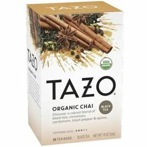 Tazo Organic Chai Black Tea Bag - 24 Teabag - 20 / Box