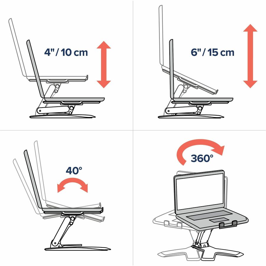 Ergotron - Support &eacute;l&eacute;vateur pour ordinateur portable Neo-Flex