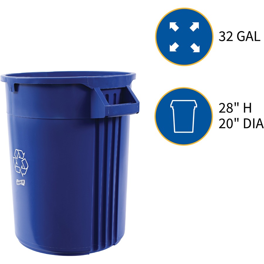 Picture of Genuine Joe Heavy-Duty Trash Container
