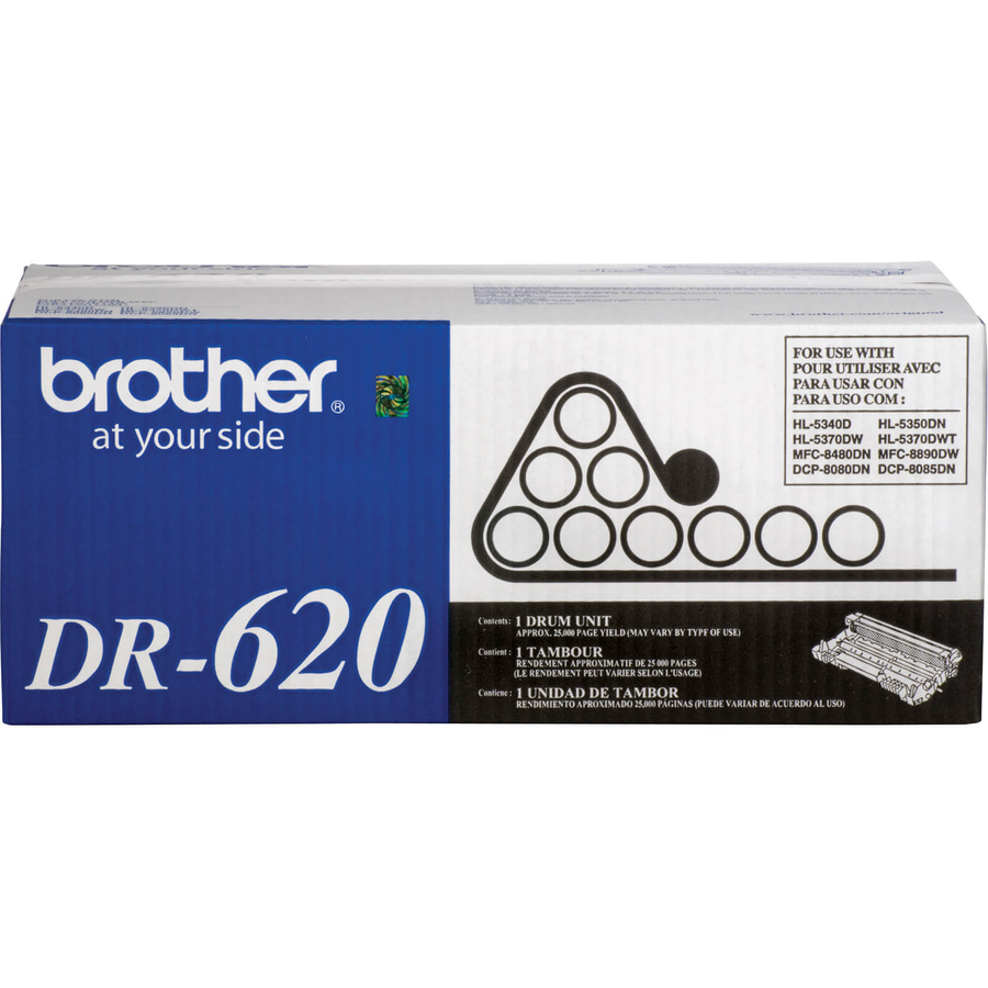 Brother DR620 Laser Drum - Laser Print Technology - 25000 - 1 Each - Laser Printer Drums - BRTDR620
