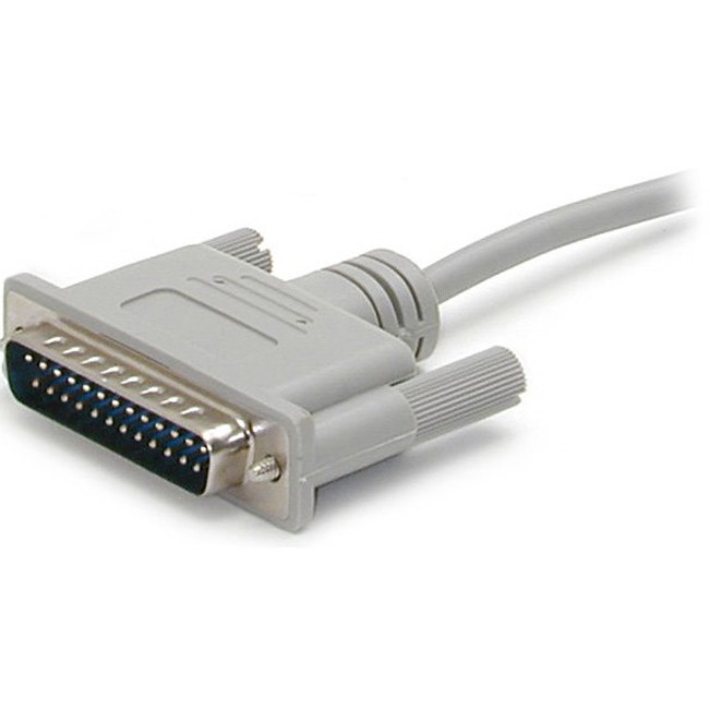 StarTech.com 10 ft Cross Wired DB9 to DB25 Serial Null Modem Cable - Null modem cable - DB-9 (F) - DB-25 (M) - 10 ft