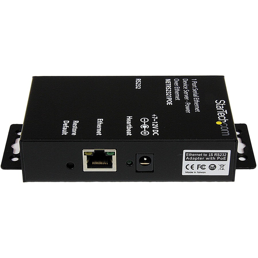 StarTech.com Serial Ethernet device server - 1 port - power over Ethernet - PoE