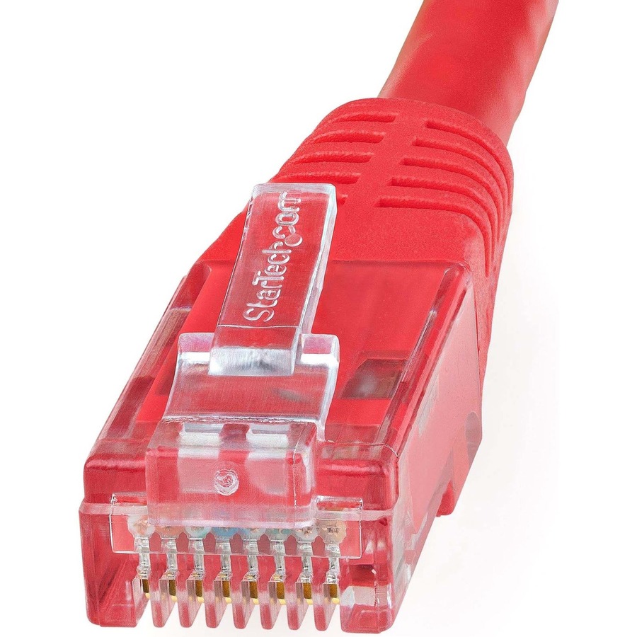 StarTech.com 15ft CAT6 Ethernet Cable - Red Molded Gigabit - 100W PoE UTP 650MHz - Category 6 Patch Cord UL Certified Wiring/TIA