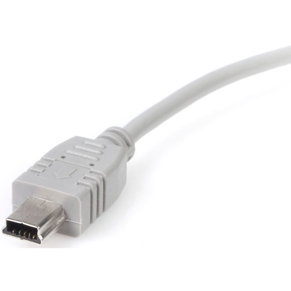 StarTech 1 ft Mini USB 2.0 Cable Type A Male USB to Mini Type B Male USB (USB2HABM1)