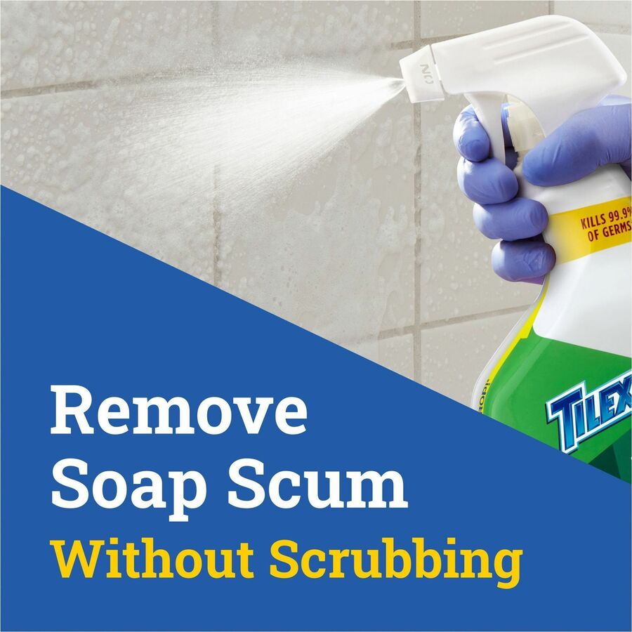 CloroxPro™ Tilex Disinfecting Soap Scum Remover - For Multipurpose - 32 fl oz (1 quart) - 9 / Carton - Disinfectant, Deodorize, Anti-bacterial