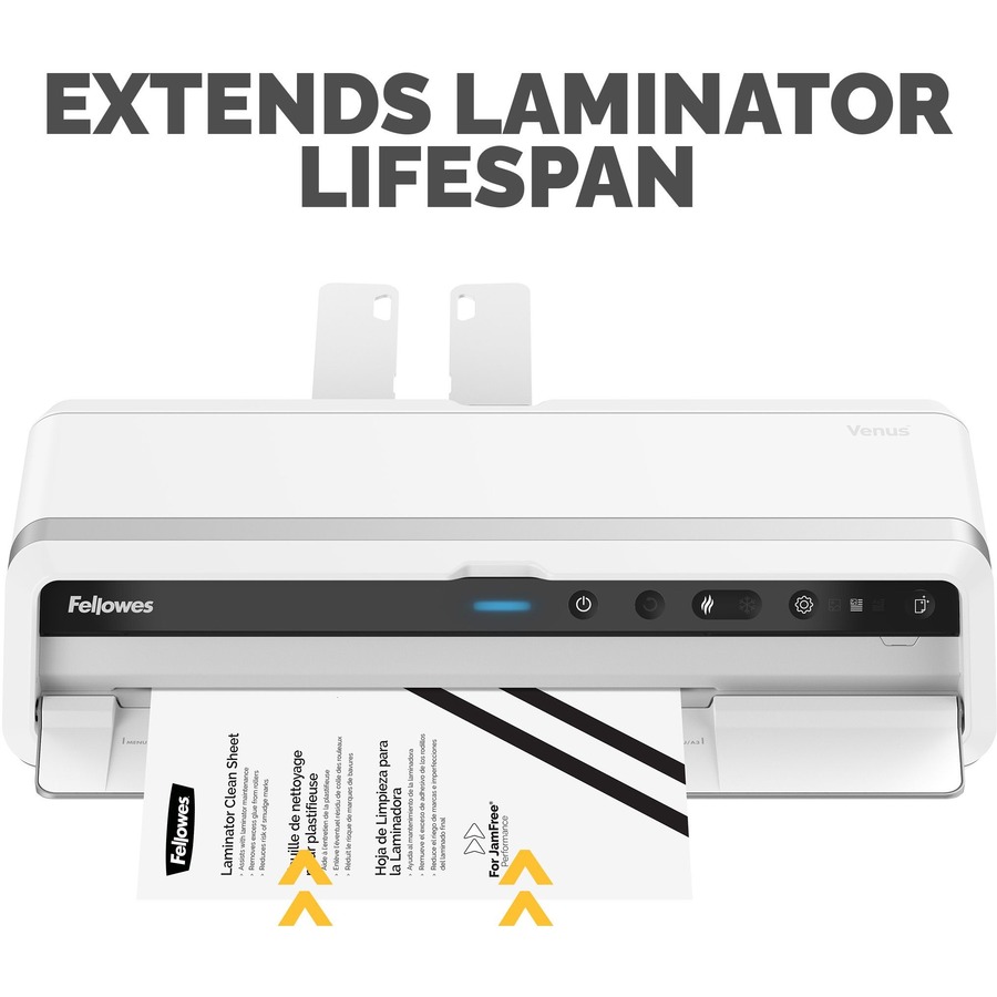 Fellowes Laminator Cleaning Sheets 10pk - 10 / Pack - White - Laminating Supplies - FEL5320603