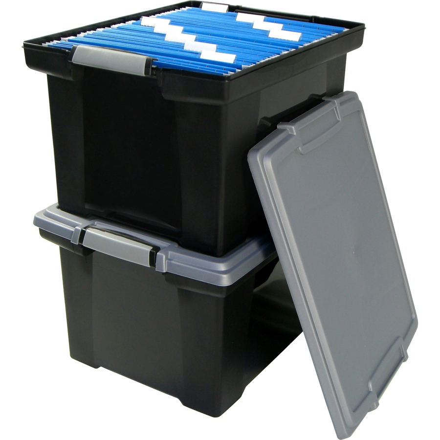 Storex Portable File Tote - External Dimensions: 20