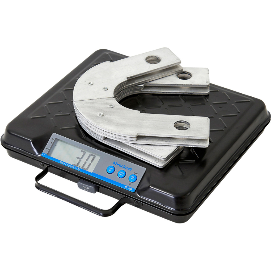 Brecknell Digital Bench Scale - 100 lb / 45 kg Maximum Weight Capacity - Black