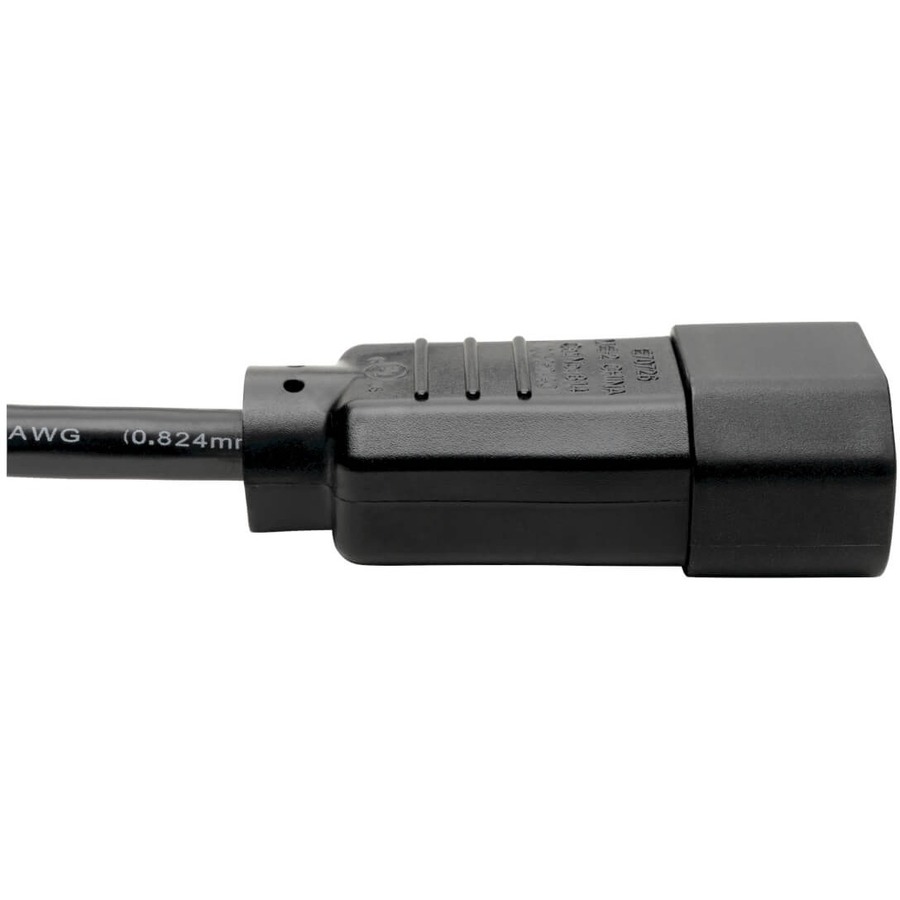 Tripp Lite by Eaton PDU Power Cord C13 to C14 - 10A 250V 18 AWG 4 ft. (1.22 m) Black