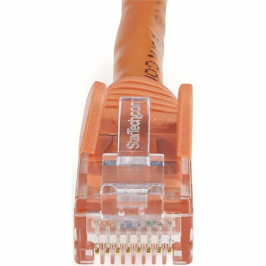 StarTech 7ft CAT6 Ethernet Cable - Orange Snagless Gigabit - 100W PoE UTP 250Mhz Category 6 Patch Cord UL Certified Wiring/TIA