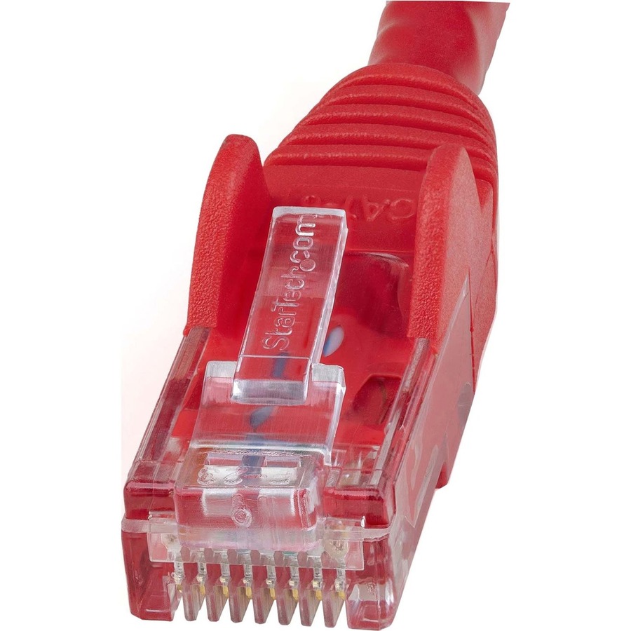 StarTech 7ft CAT6 Ethernet Cable - Red Snagless Gigabit - 100W PoE UTP 250Mhz Category 6 Patch Cord UL Certified Wiring/TIA