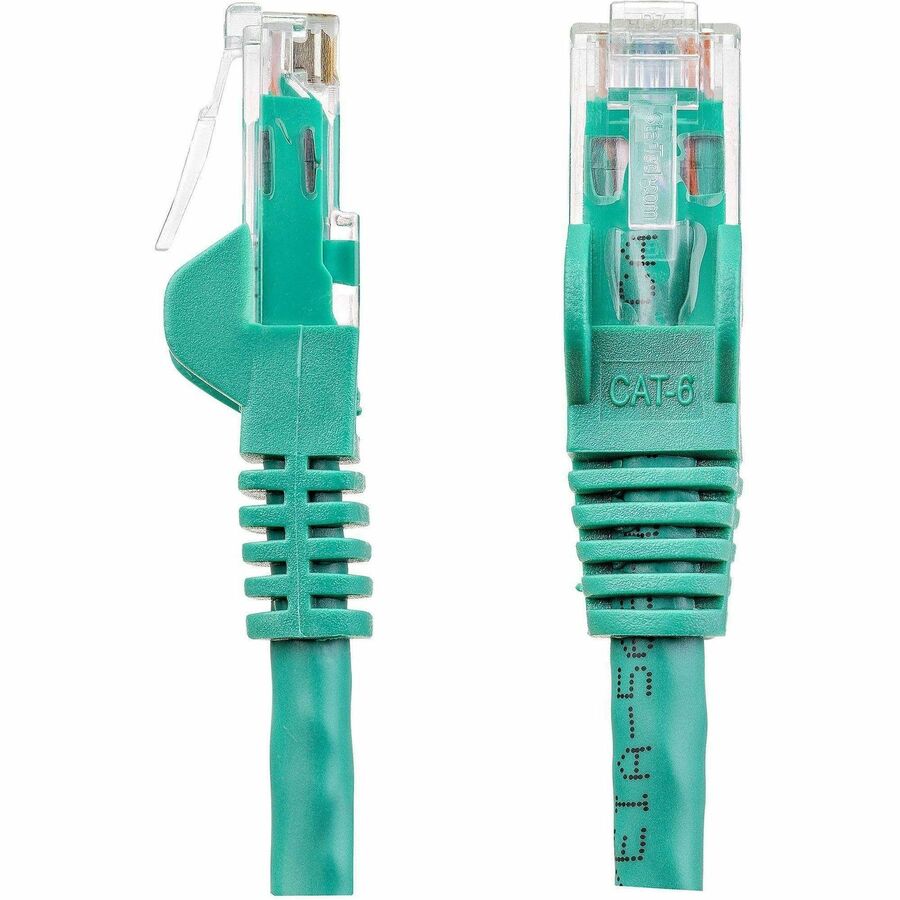 StarTech 100ft CAT6 Ethernet Cable - Green Snagless Gigabit - 100W PoE UTP 250Mhz Category 6 Patch Cord UL Certified Wiring/TIA