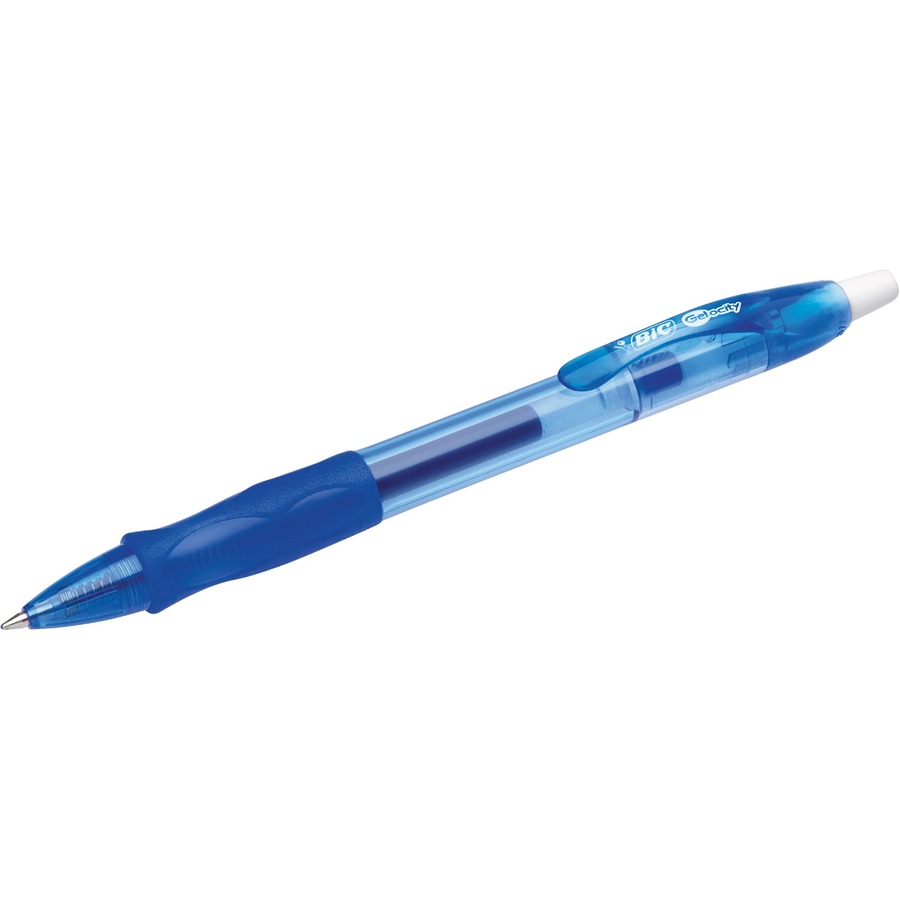 BIC Gel-ocity Gel Retractable Pen - Medium Pen Point - 0.7 mm Point Size - Retractable - Blue Gel-based Ink - SOLD EA. - Gel Ink Pens - BICRLC11BLU