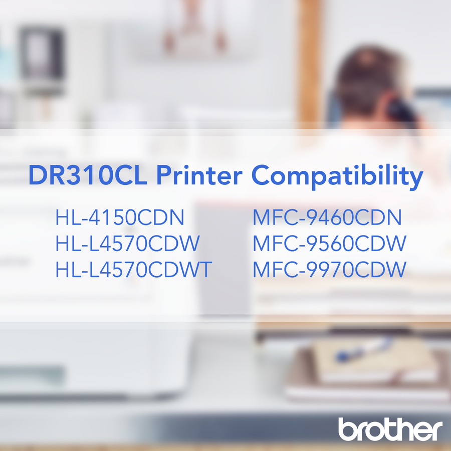 Brother DR310CL Replacement Drum - Laser Print Technology - 25000 - 1 Each - Laser Printer Drums - BRTDR310CL