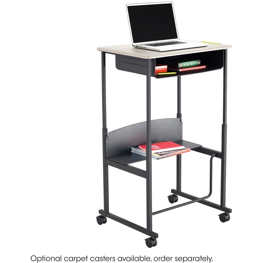 Safco AlphaBetter Desk, 28 x 20 Standard Top, with out Book Box - Beige Rectangle, Laminated Top x 28" Table Top Width x 20" Table Top Depth x 0.6" Table Top Thickness - 42" Height - Assembly Required - Student Desks - SAF1201BE