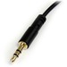 STARTECH Slim 3.5mm to Right Angle Stereo Audio Cable - M/M - 3 ft. (MU3MMSRA)