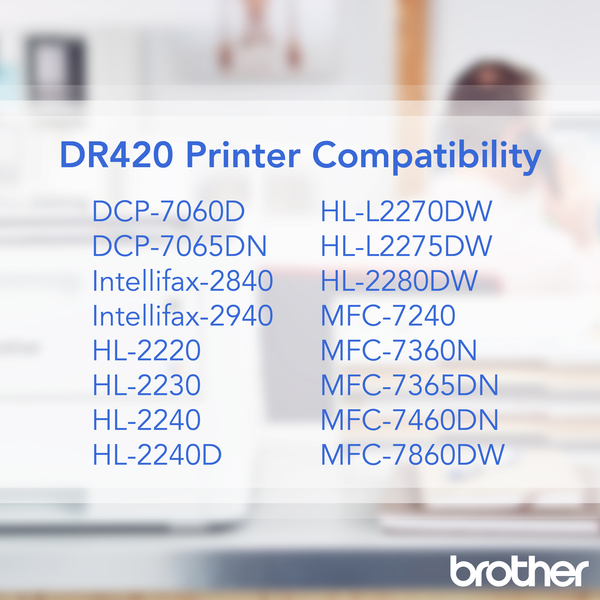 BROTHER DR420 Drum Cartridge | 12000 Pages